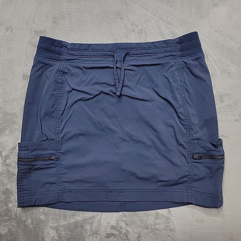 Athleta Skort Womens 12 Blue Trekkie Skirt Hiking Athletic Mini Activewear